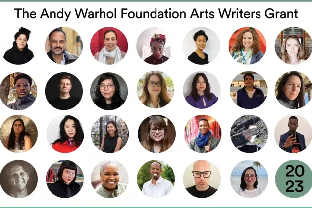 Andy Warhol grant 2023 awardees.